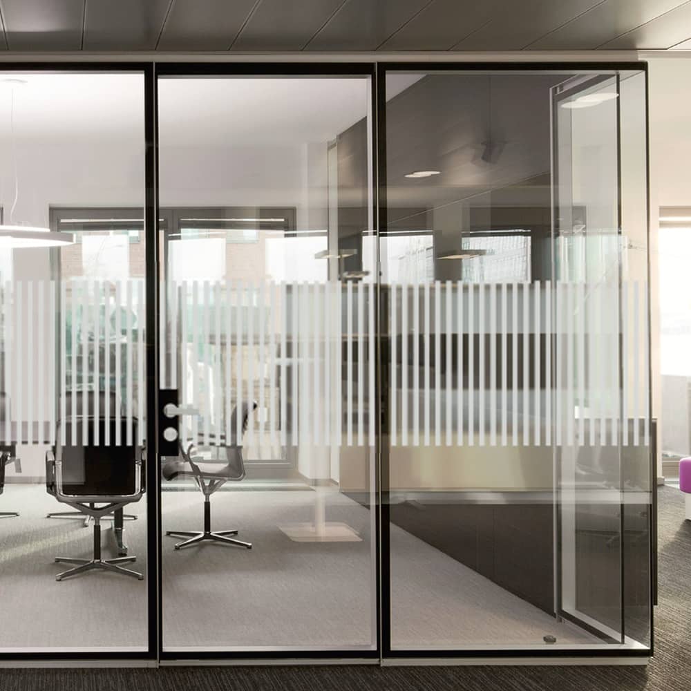 frosted stickers for office glass branding dubai